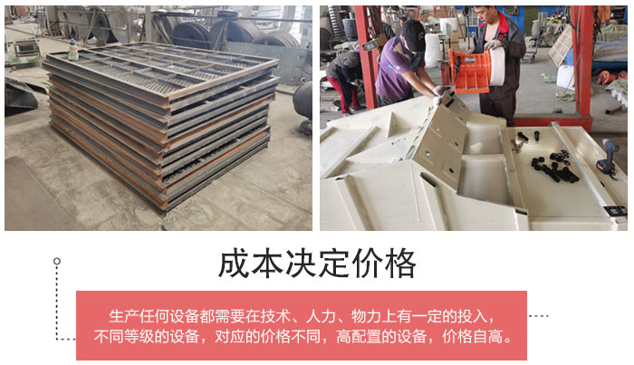 直線篩分機篩網，篩箱部件展示
